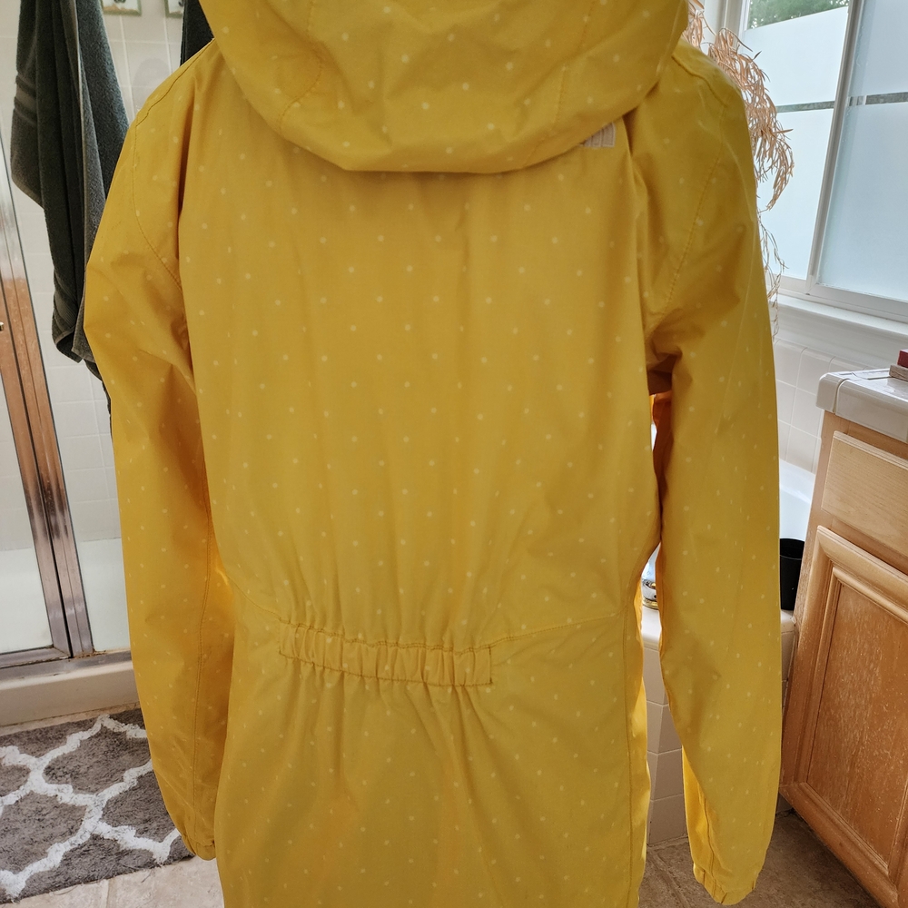 The North Face Women's Resolve Parka in Yellow Classic Dot - Jacket Raincoat M - Picture 6 of 10